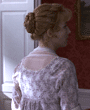 Elinors weiß-fliederfarbenes Kleid / Brautkleid