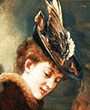 Hut, Kopfbedeckung, Strohut, Kopfschmuck, Kopfputz, Jahrhundertwende 1890