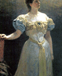Kleid, Abendkleid, Jahrhundertwende 1896
